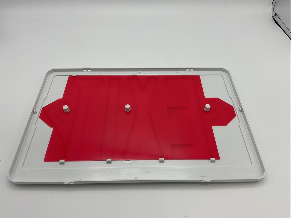 Exit Sign Lithonia Lighting Replacement Face Panel RED LETTERS 12"x8"