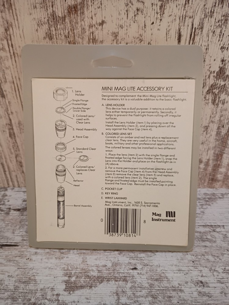 Vintage Mini Maglite Accessory Kit New In Package
