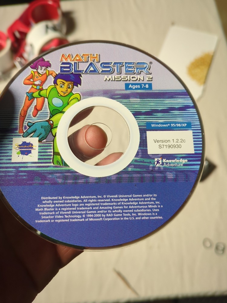 Math Blaster Mission 2: Disk Only (Windows/Mac, 2001)