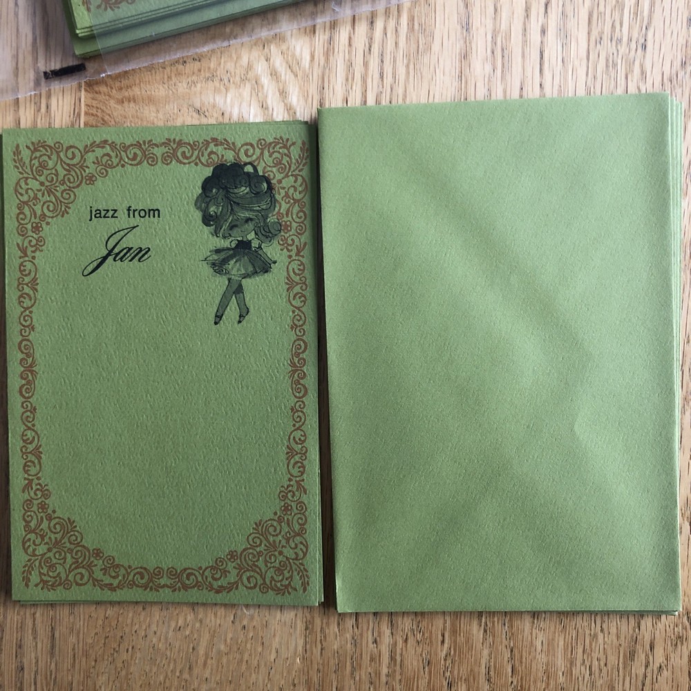 VTG Personalized Stationery JAN / “Jazz From Jan” NotesEps & Postcards - 70’s