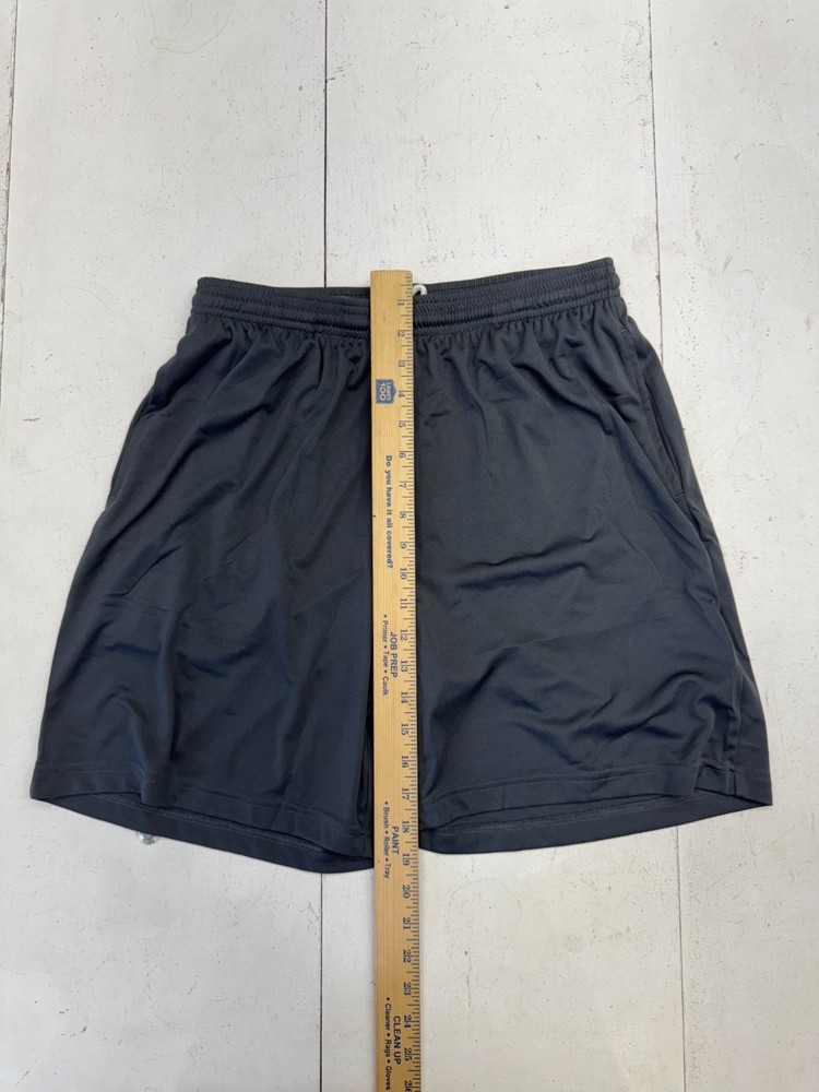 Sport Tek Solid Light Gray Drawstring Athletic Shorts Unisex Adults Size Medium