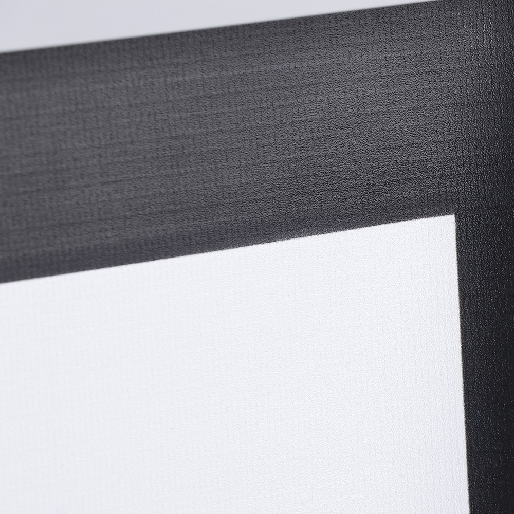 72 Inch Projector Screen Projection Screen Manual Pull Down 4:3 HD Format Black