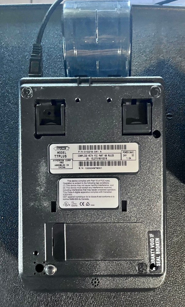 Hypercom T7PLUS Credit Card Terminal with Power Supply