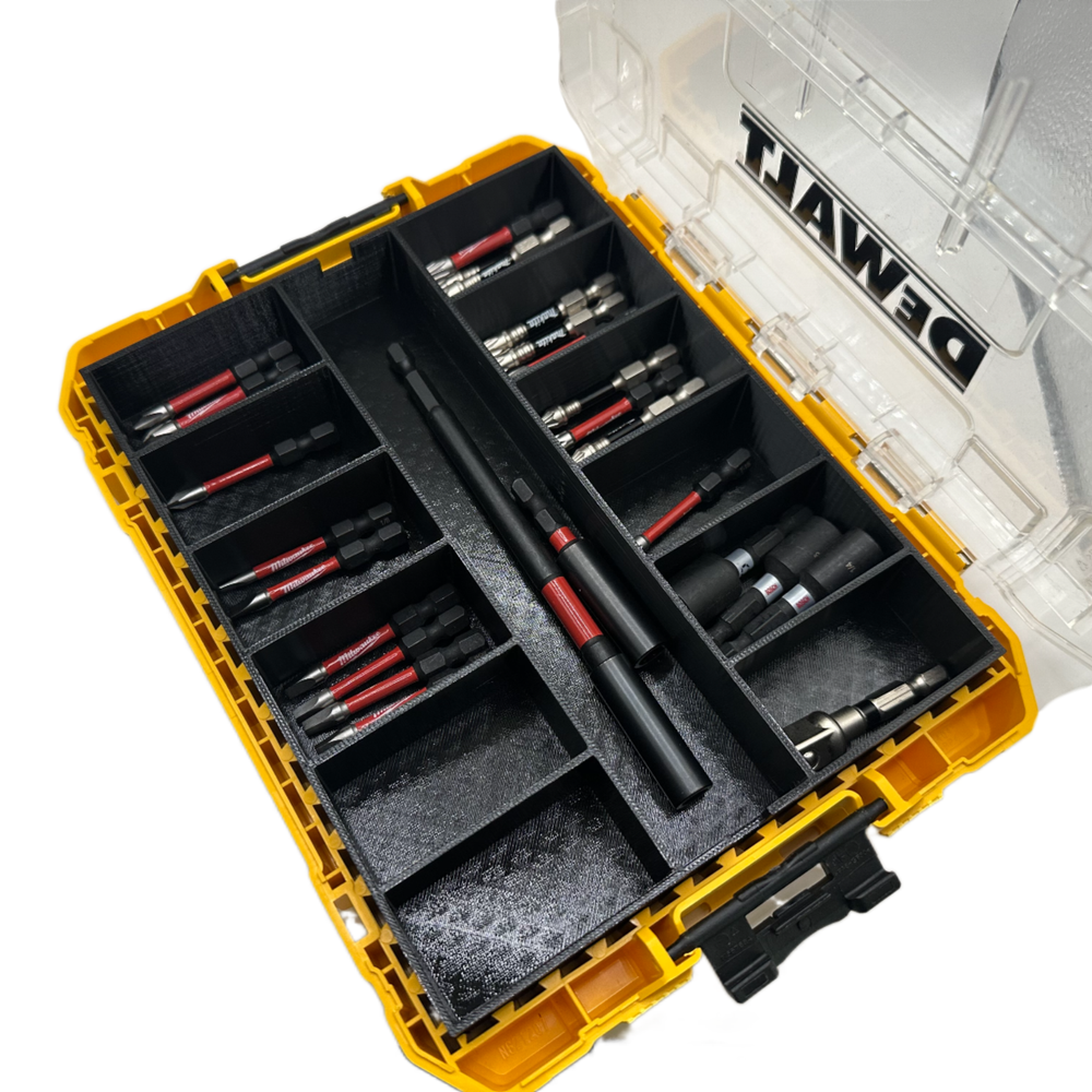 Impact bit holder insert for DEWALT Medium ToughCase (13 compartment)
