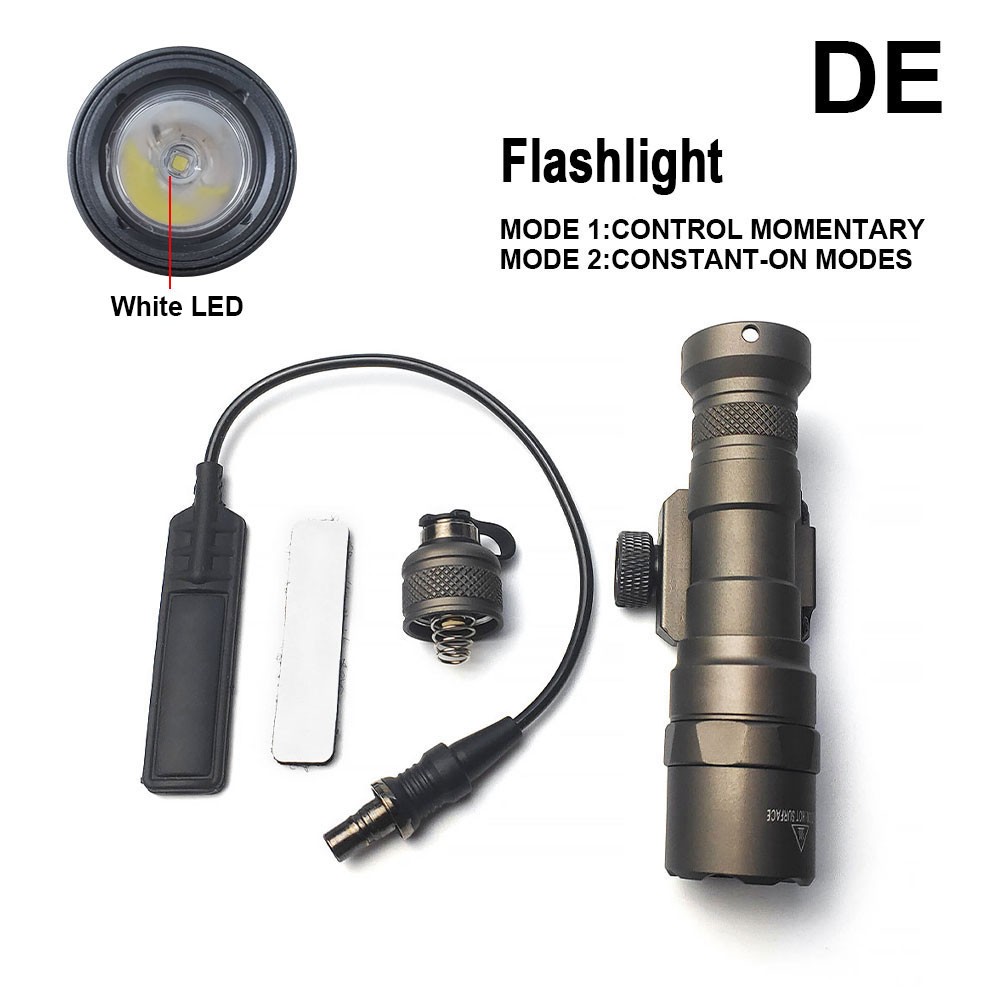 M300B LED White Light Flashlight with Switch & Tail cap - Constant / Momentary