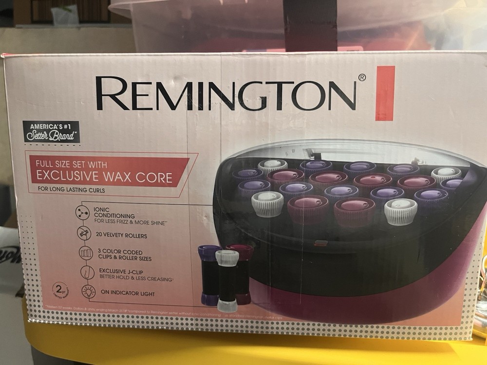Remington Ionic Conditioning Hot Rollers, 20 Velvet Rollers, (1¼”)(1")(¾”) H5600