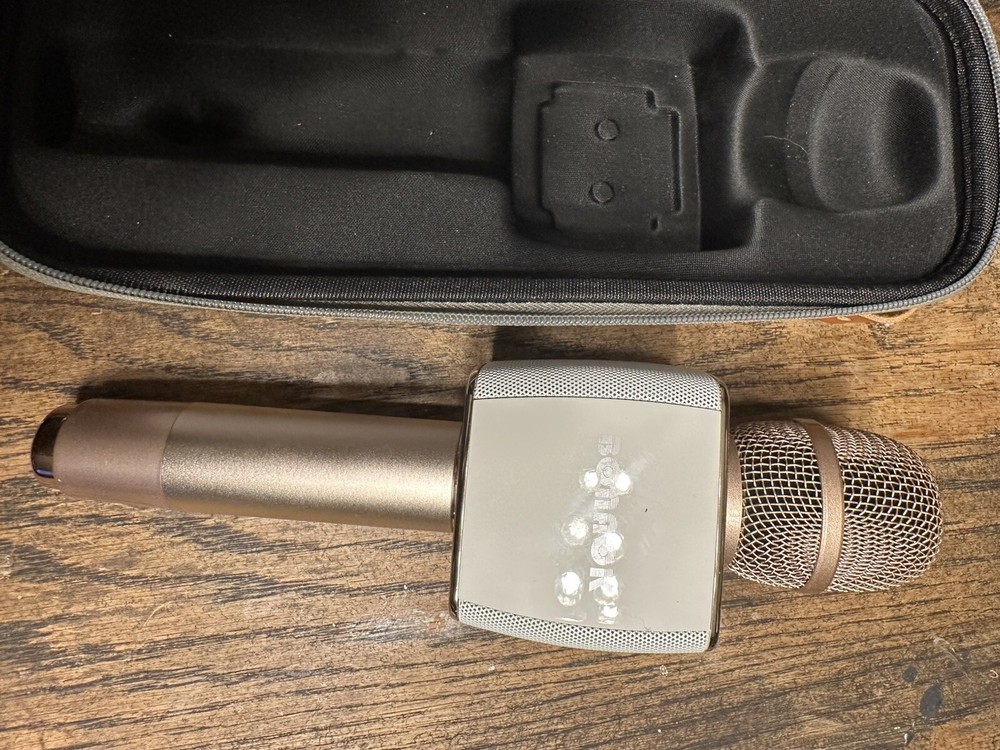 Rose Gold Bluetooth Handheld Karaoke Microphone Bonoak