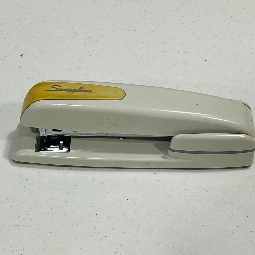 Vintage SWINGLINE 747 DESKTOP STAPLER Creamy Gray