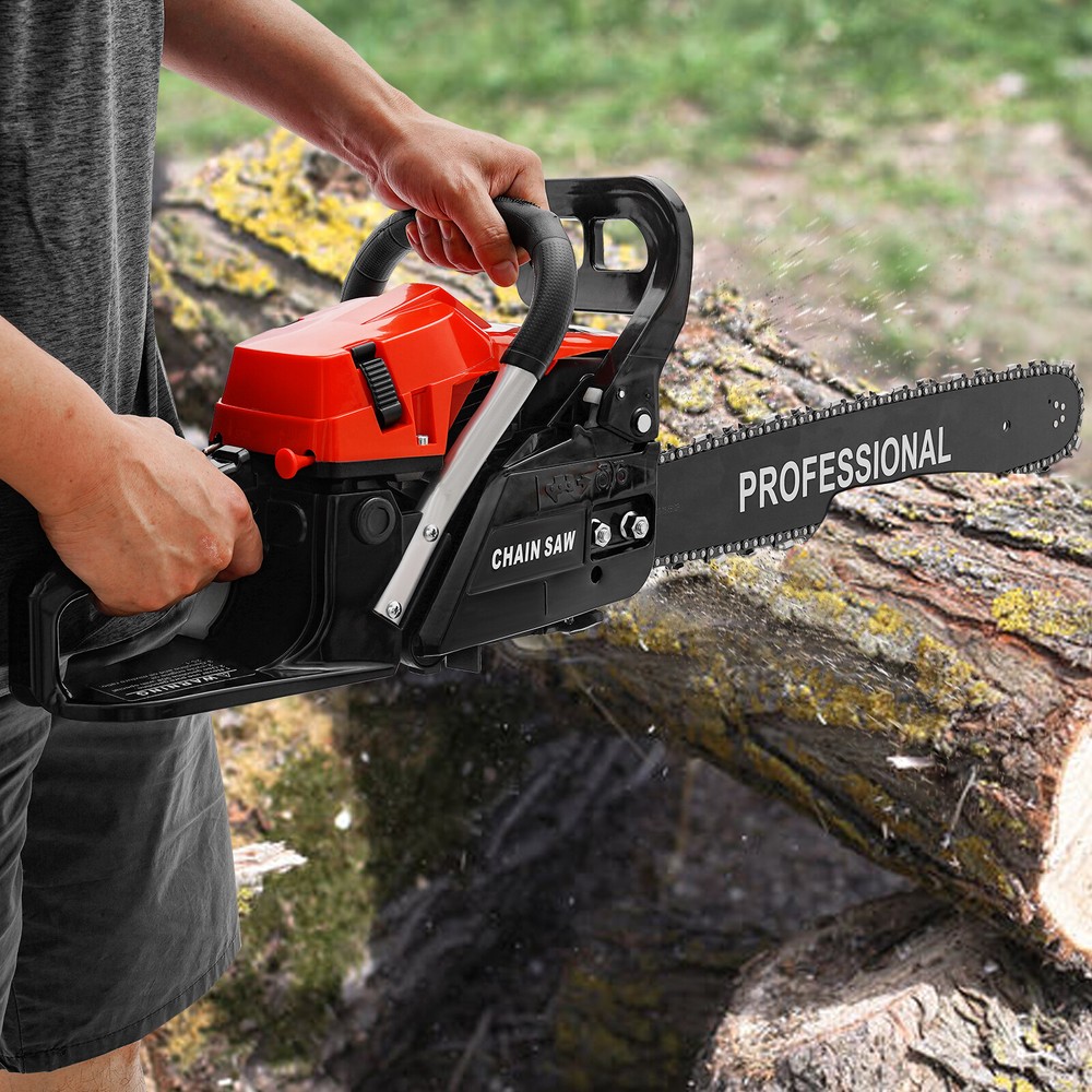 Powerful 20-Inch Gasoline Chainsaw with 2-Stroke Engine for Efficient Cutting
