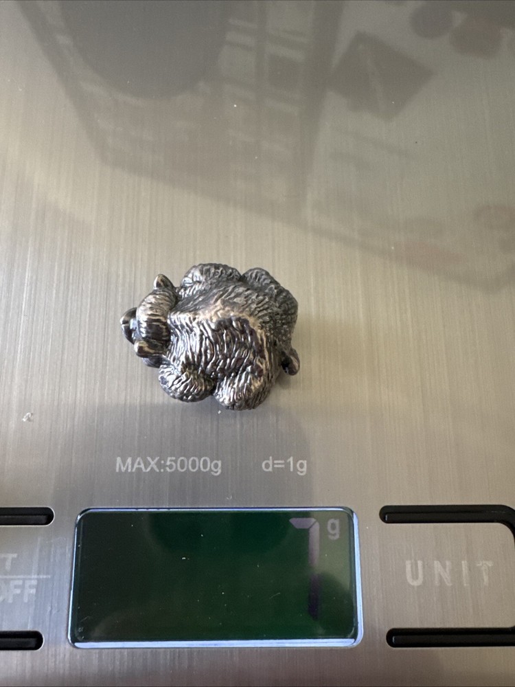 Vintage sterling silver Hog mini figurine , 925 hallmarked