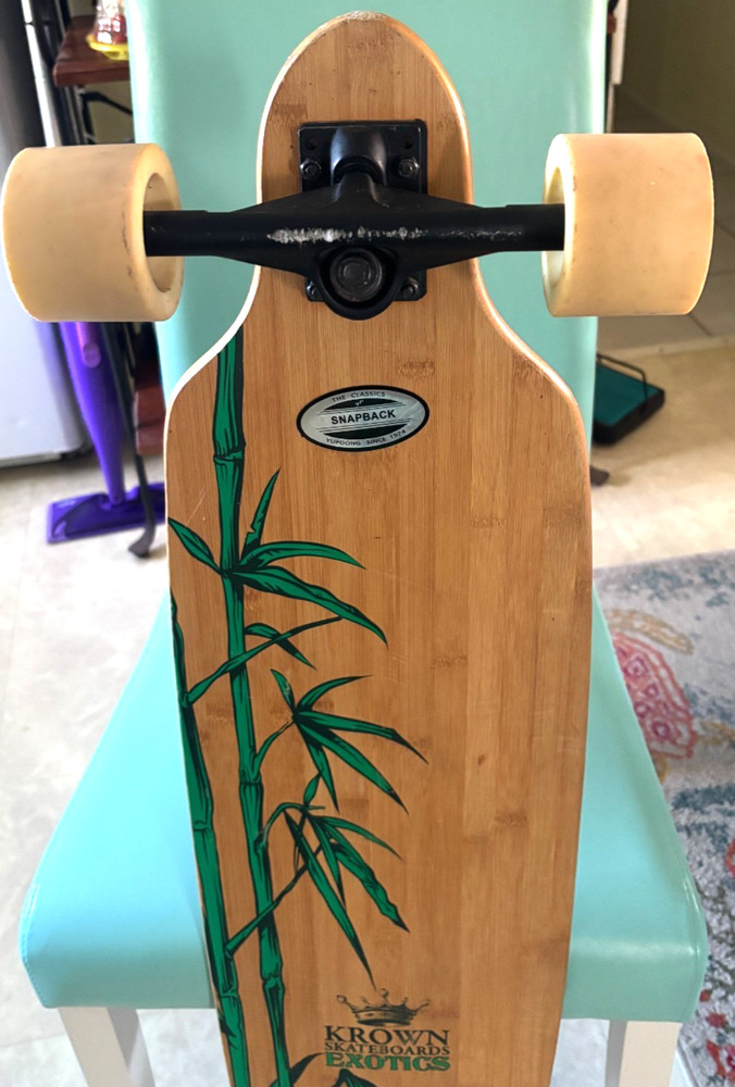 Krown Skateboards Exotics Bamboo Drop-Through Snapback 42” Longboard