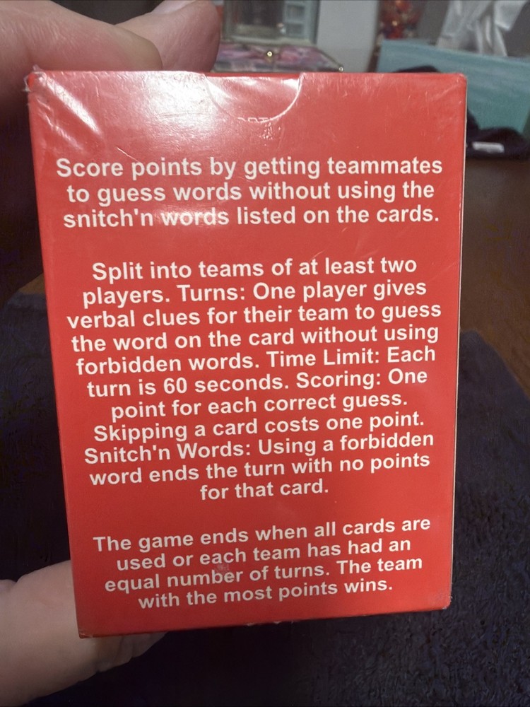 Don’t Snitch Say Without Saying Challenge Card Game