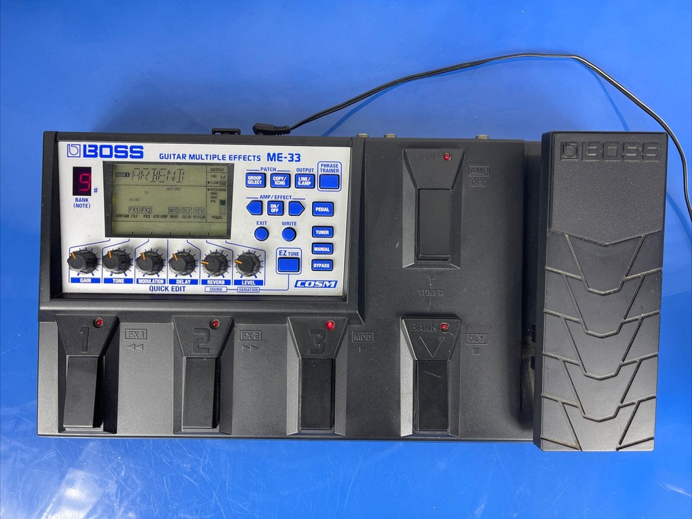 Boss Roland ME-33 Multiple Multi Effects Processor Guitar Effect Pedal + PSU