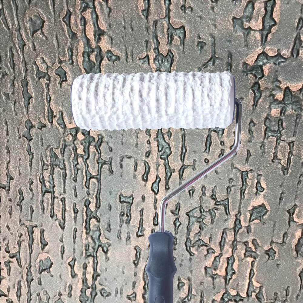8'' Patterned Paint Roller for Wall Decoration Classic Brick Embossing 2201TS
