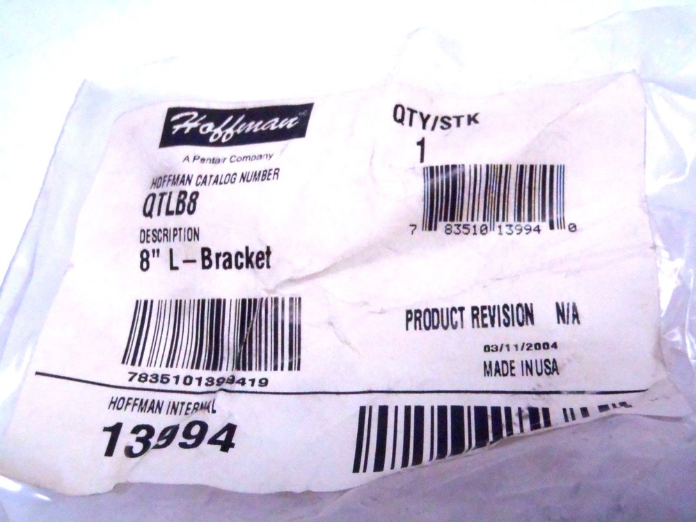 Hoffman QTLB8/13994 L-Bracket 8"