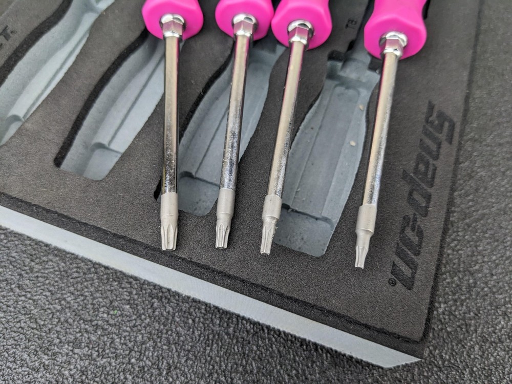 #bn763 Snap-On Tools NEW FMSGD03B Mini Screwdriver Pick Set Pink