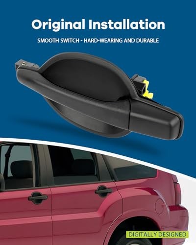 Exterior Door Handle,Rear Door Handle Driver Left Side,Replacement for 2004