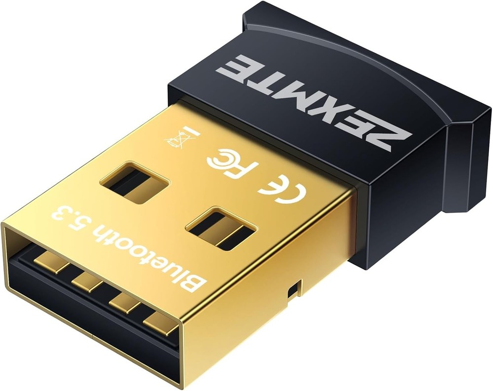 USB Bluetooth Adapter for PC, 5.3 Bluetooth Dongle Receiver EDR & BLE, Plug a...