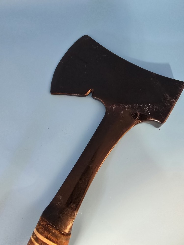 Vtg Eatwig Hatchet axe with Wrapped Leather Handle