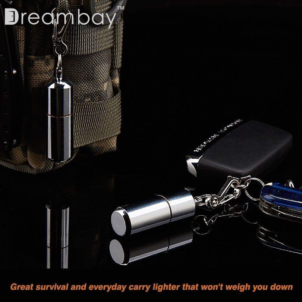 2 Pack Keychain Peanut Lighter EDC Mini Waterproof Lighter for Fire Starter Surv