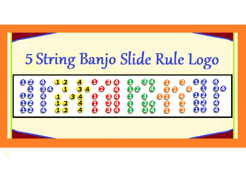 5 STRING BANJO 5 POSITION LOGO REFRIGERATOR MAGNET