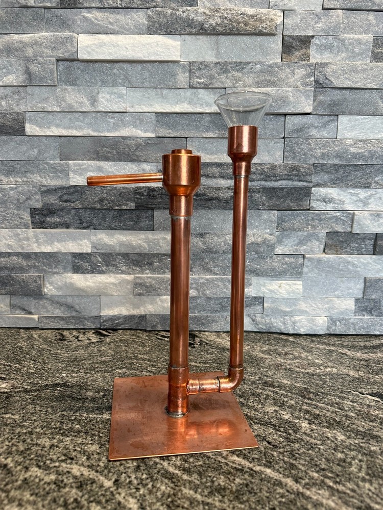 Handcrafted Copper Proofing Parrot Heads for Air Still With Funnel