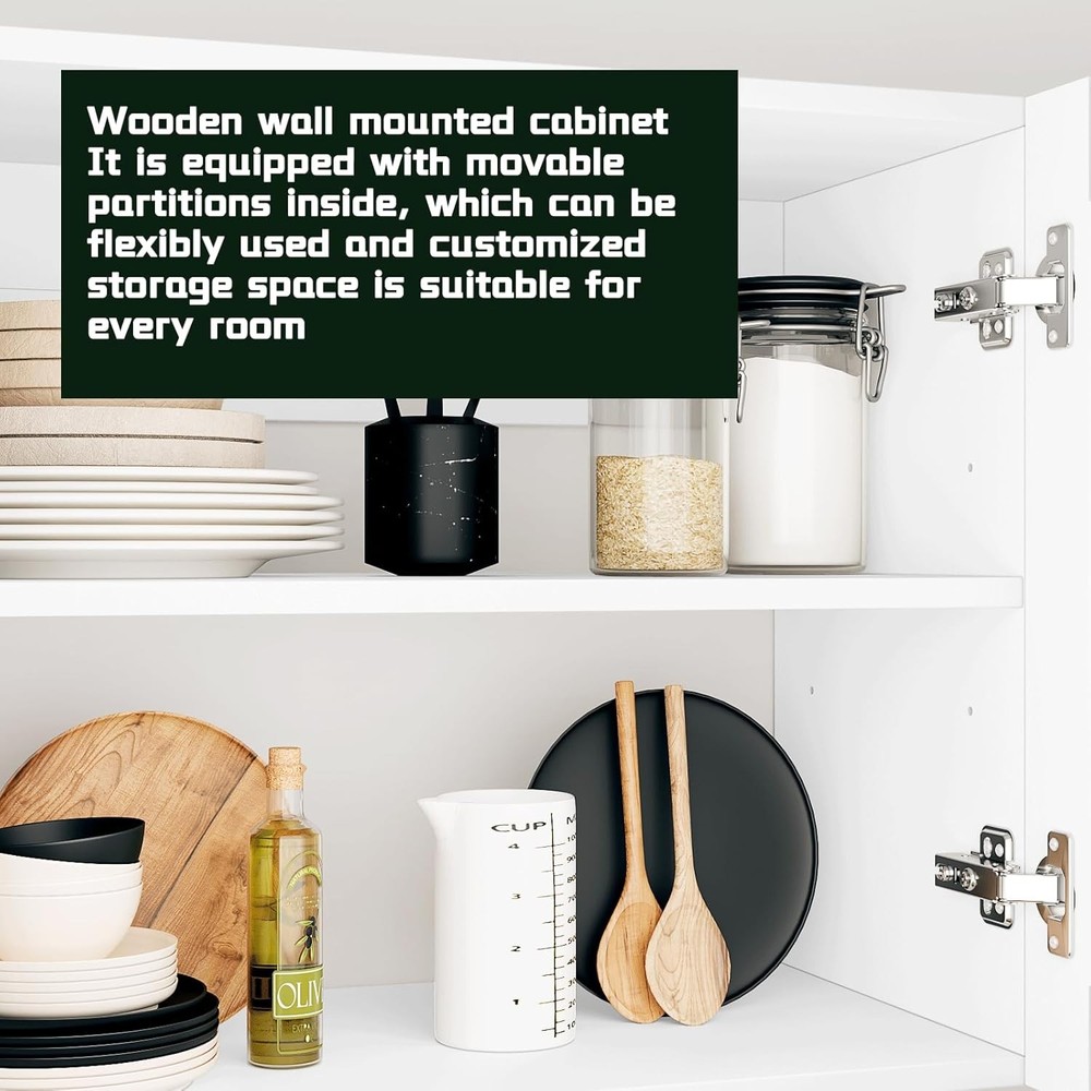 White Laundry Room Cabinets & Storage W/ 4 Doors & Utility Adjustable