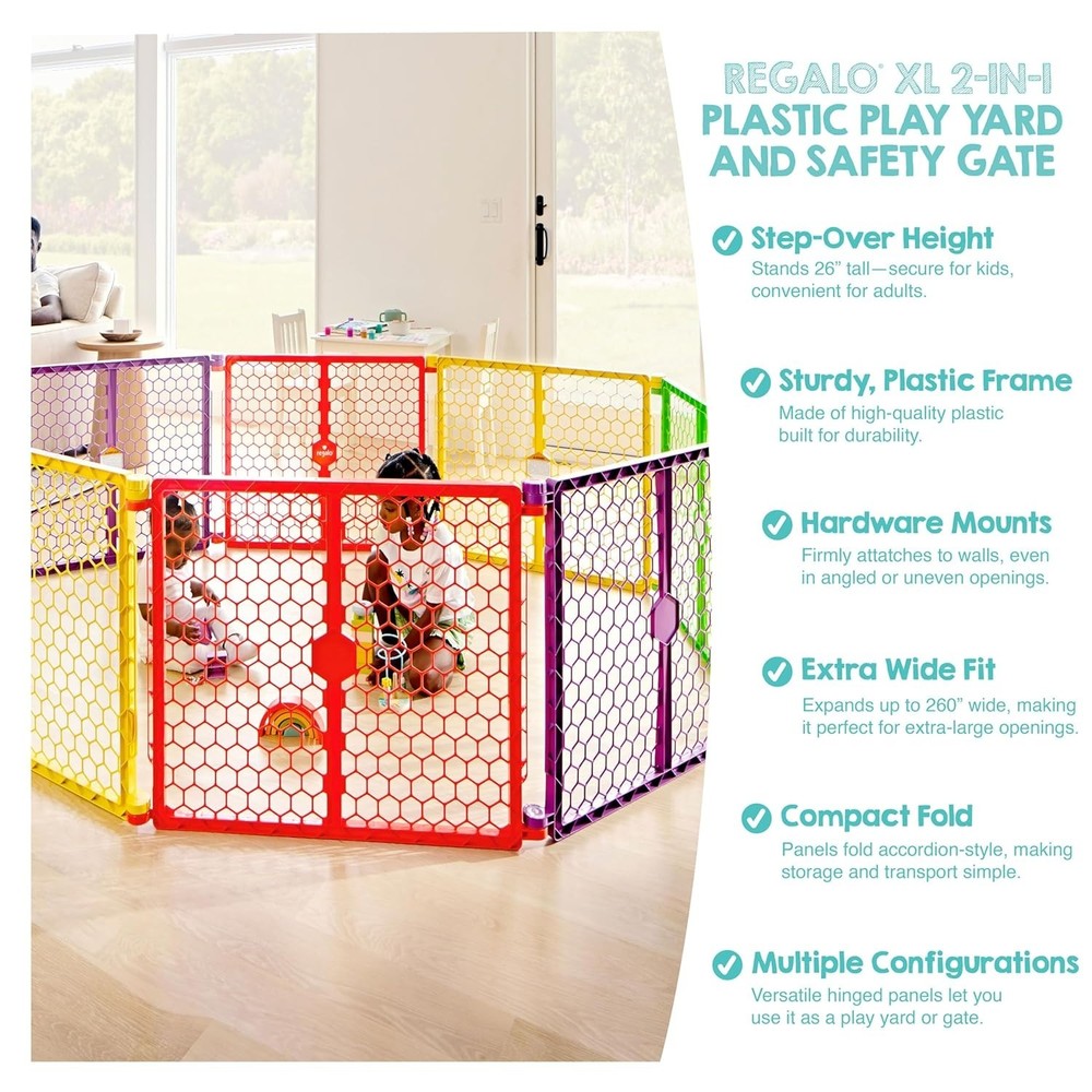 Super Wide Baby Gate & Playpen Combo