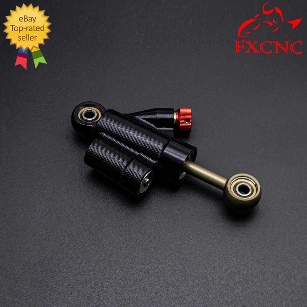 Black Adjustable Steering Damper Stabilizer Safety Control Aluminum Motorcycle
