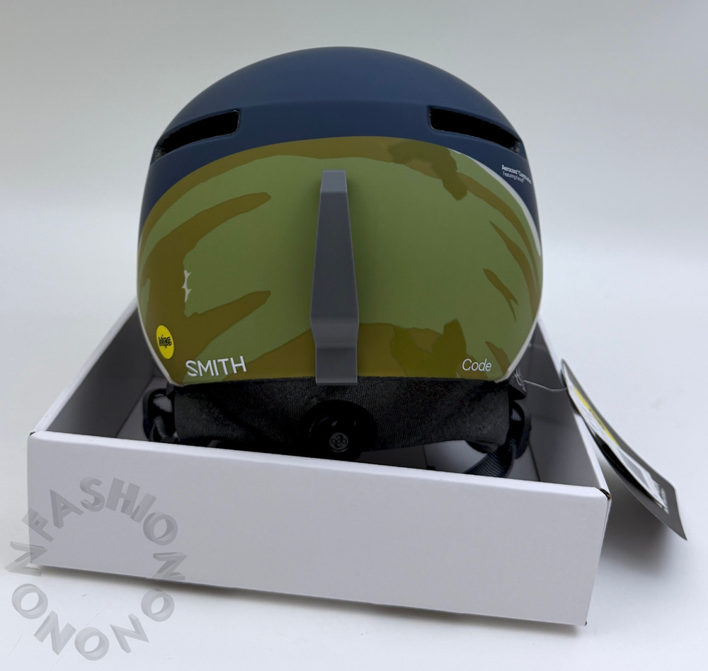 Smith Code Ski/Snowboard Helmet Mips Boa Matte Navy Camo S Retail $210! Box Dent