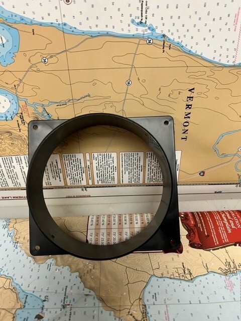 ABS Plastic Hose to Blower Adapter 6" X 5 1/2".