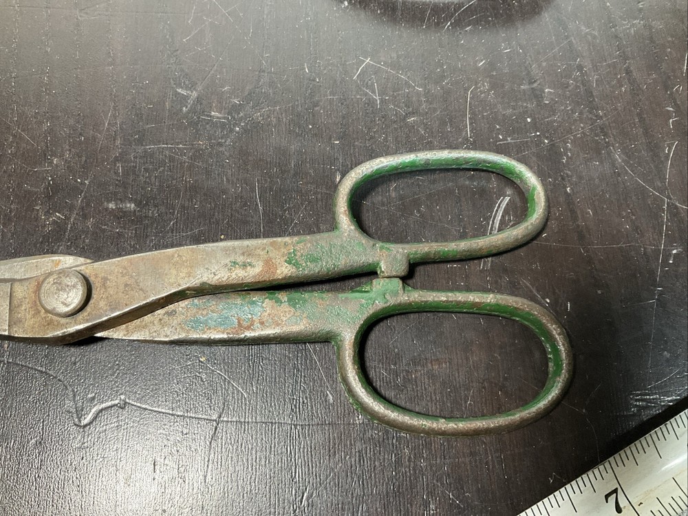 Vintage Crescent Tool Co. 13” & G L 7” Tin Snips