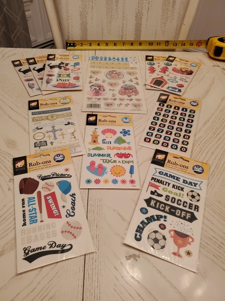 Rub On Transfers Lot