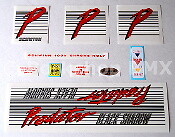 1985 Schwinn Predator "BLACK SHADOW" complete decal set