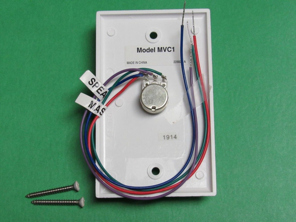 45 Ohm MVC1 Volume Control, White For M&S Music / Intercom System