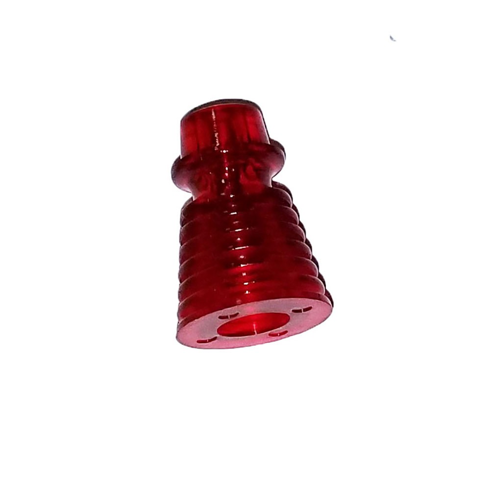 Pinball Machine Finned Replacement Playfield Post - Transparent Red - 1"