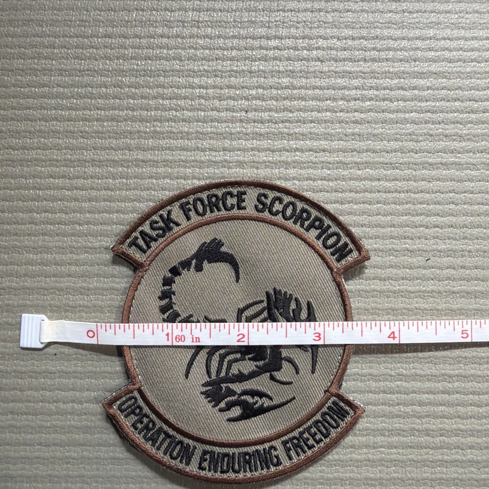 Task Force Scorpion Operation Enduring Freedom Patch Hook&Loop Backed