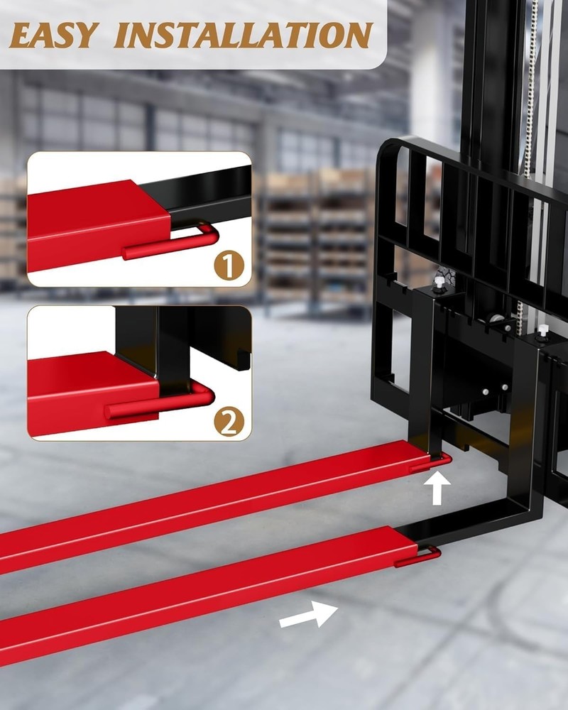 4.5Inch Width 84 Inch Pallet Fork Extensions for 4.3-4.5" Width Forklift Loaders