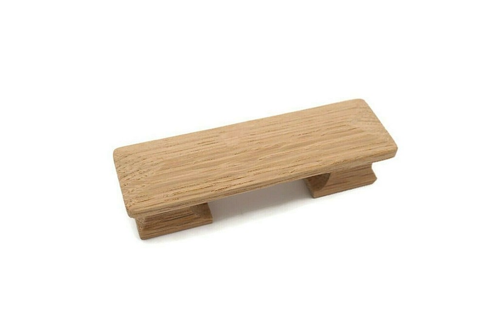 4 1/2" Square Oak Pull Mission Wood Pull Empire Pull Cabinet Drawer Wood Pull