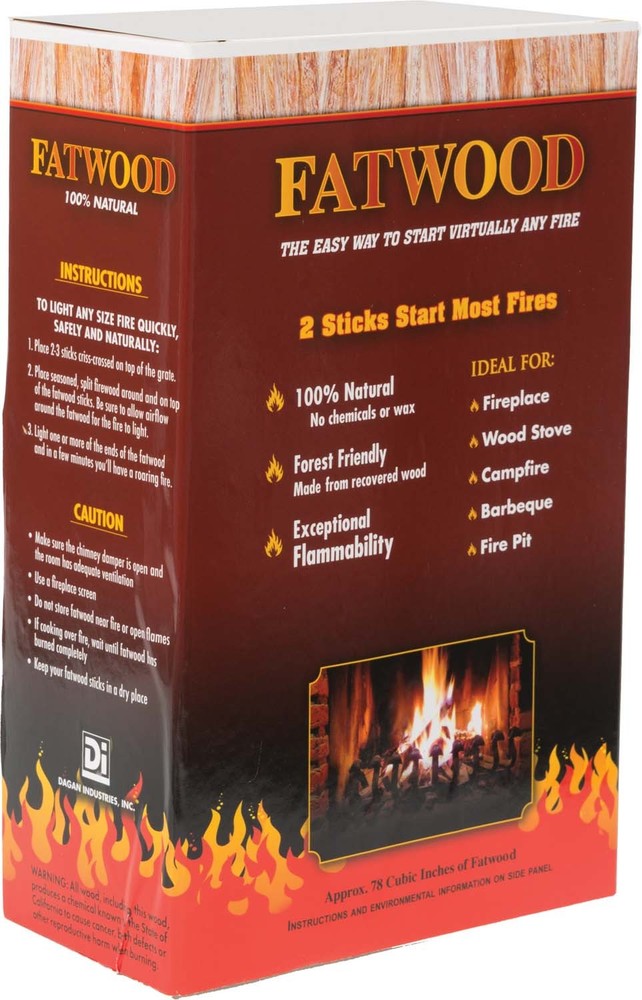 Dagan Fatwood Firestarter in a Box , 2 Pounds