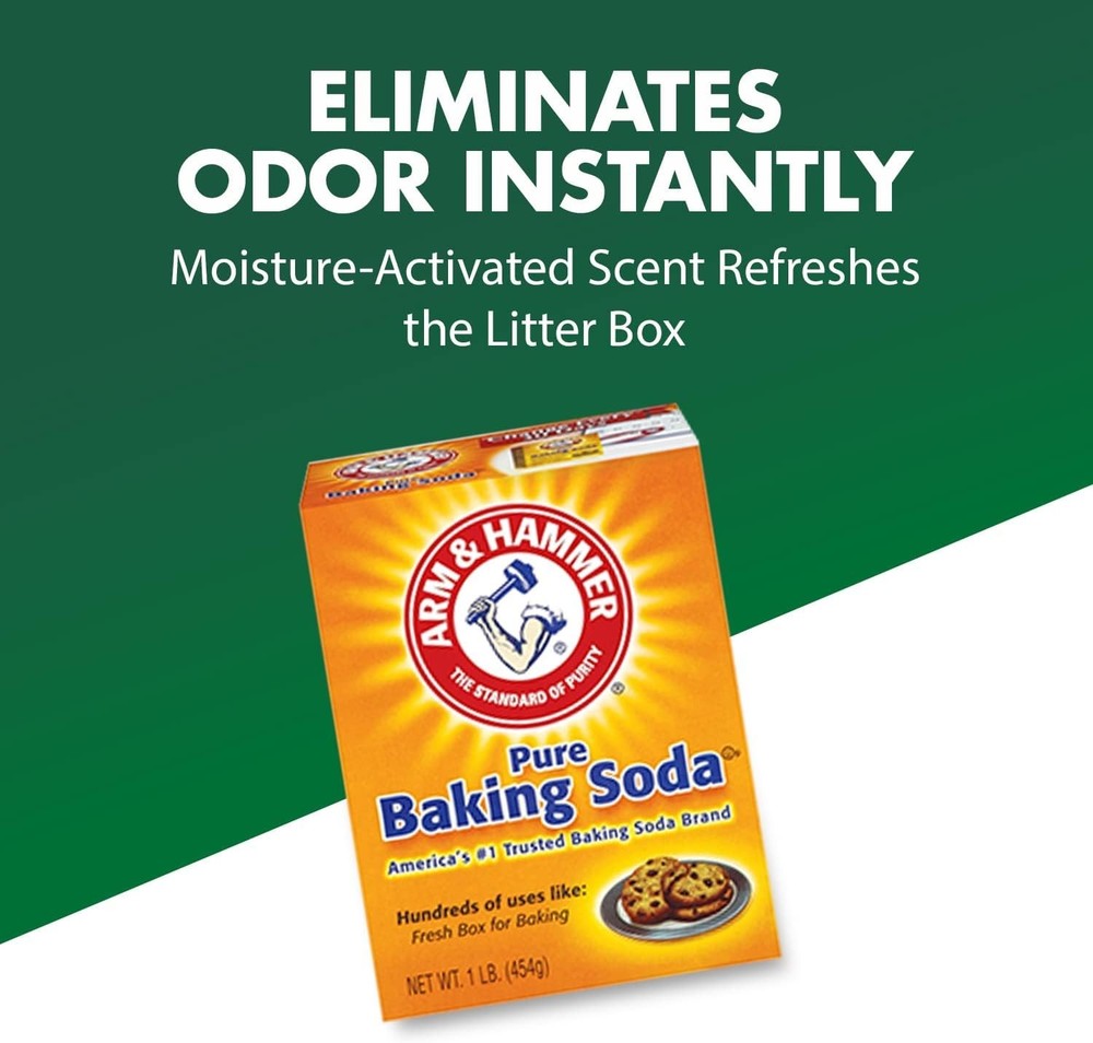 Multi-Purpose Cat Litter Deodorizer with Baking Soda, Odor Control & Fresh Scent