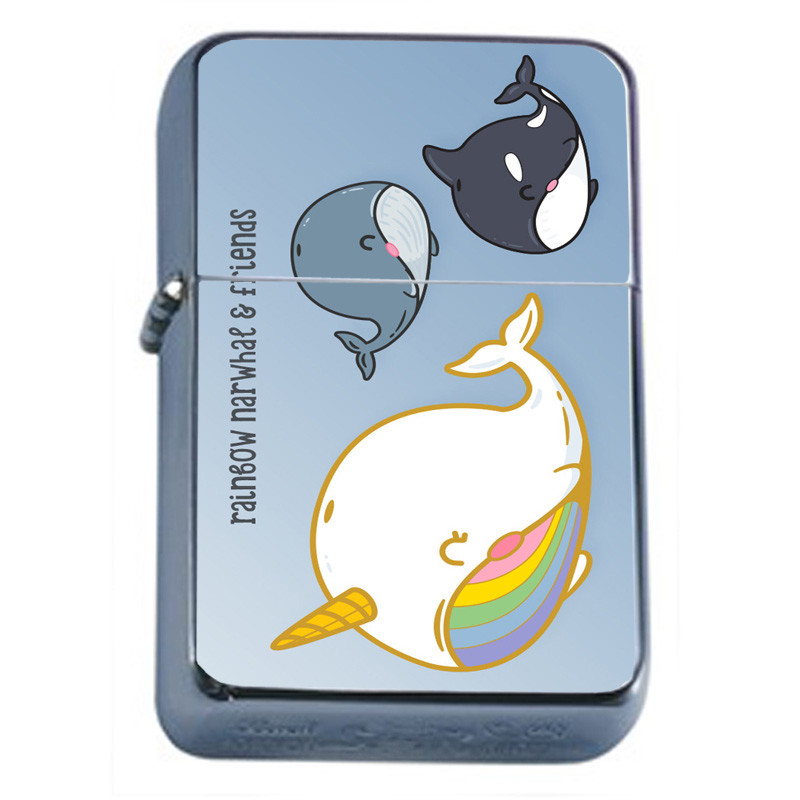 Narwhals D1 Flip Top Oil Lighter Wind Resistant