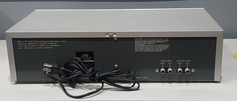 JVC KD-V22 Logic Control Cassette Deck (1983) Works