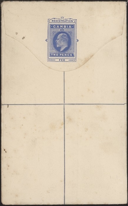 GAMBIA, 1902. Registered Letter H&G 1a, Uncancelled