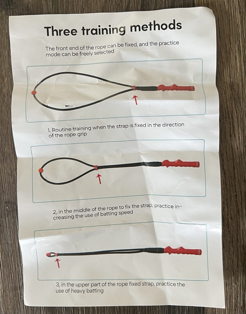 Golf Swing Trainer With Instruction Sheet And Storage Bag