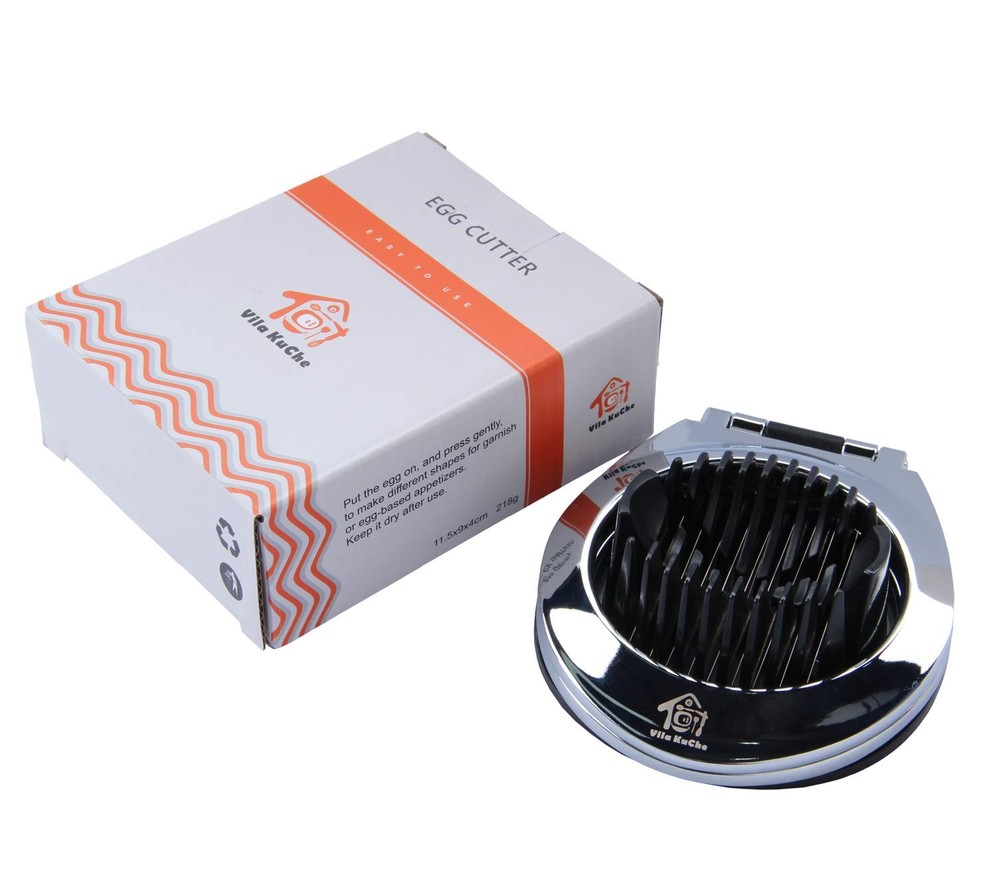 Multi Function Stainless Steel Egg Slicer Hard Boiled Eggs Dishwasher Safe He...