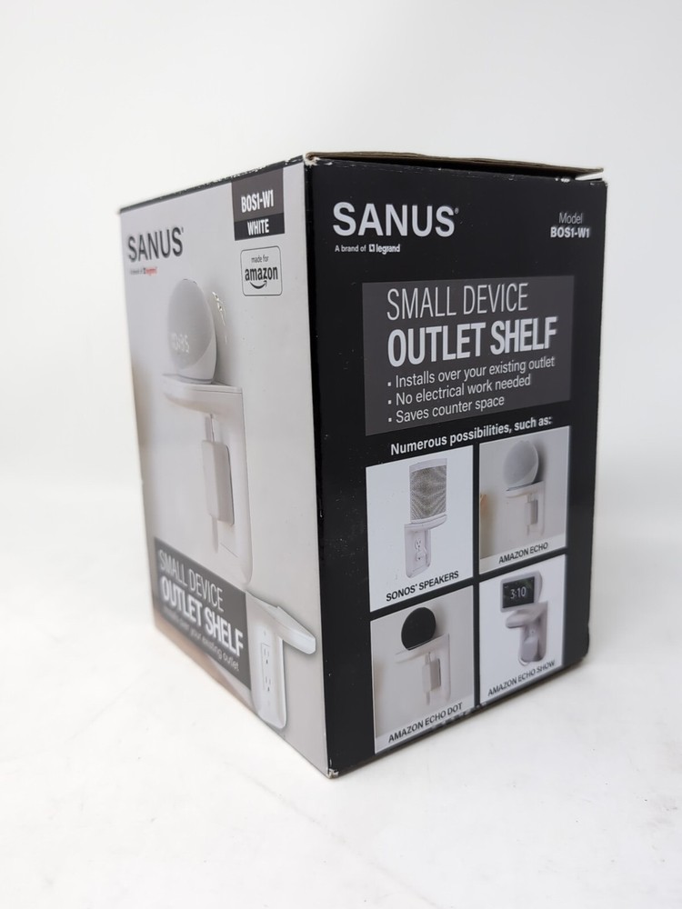 Sanus Small Device Outlet Mount - White B0S1-W1