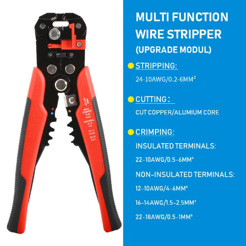 Cutter Adjustable Automatic Wire Stripper Stripping Crimping Pliers Hand Tool
