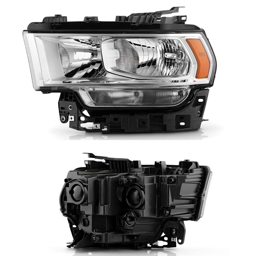 For 2019-2024 RAM 2500 3500 Halogen Chrome Headlight assy Left Driver Side