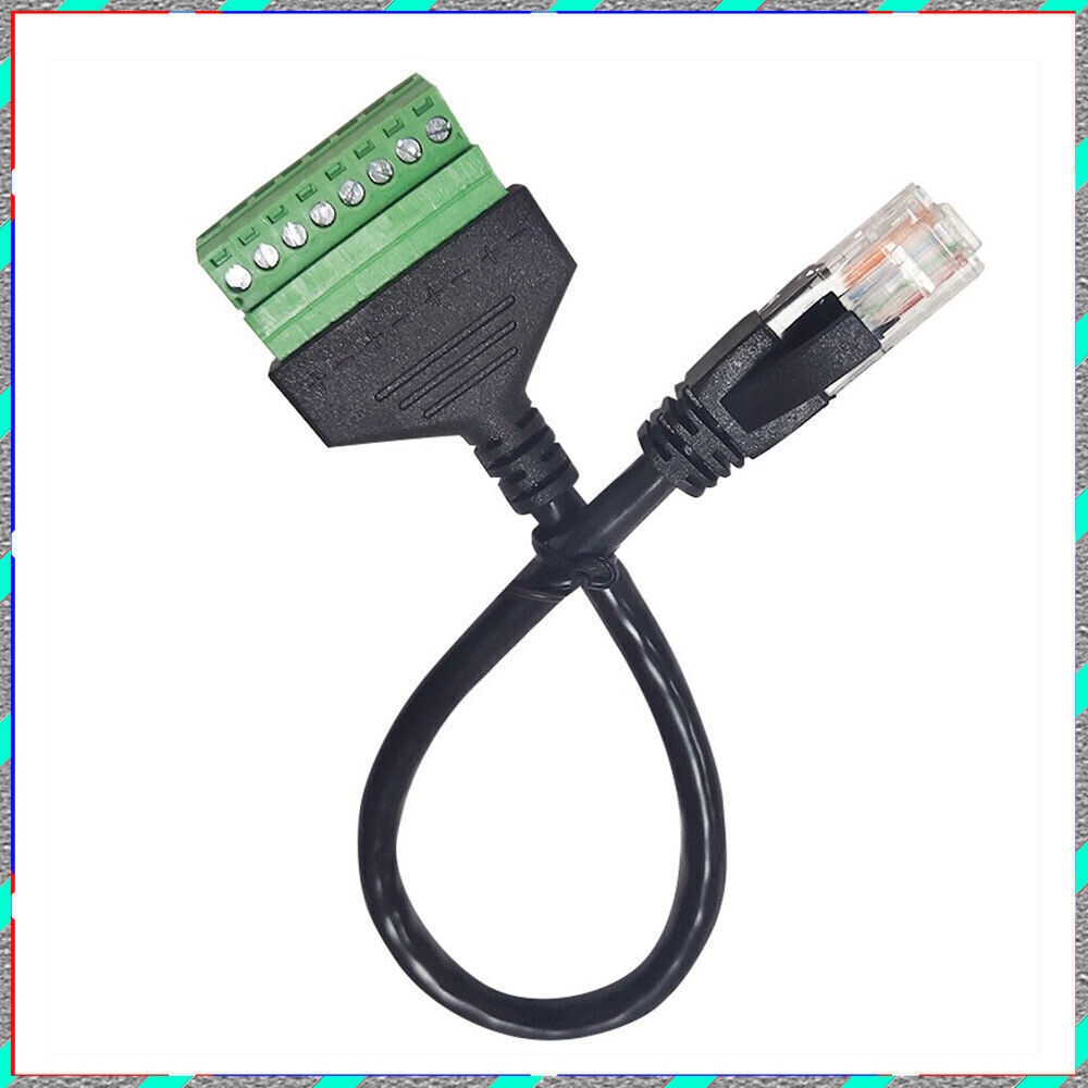 Solderless belt screws can be fixed terminal RJ45 network cable extension cable